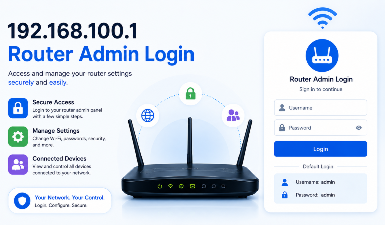 192.168.100.1 Router Admin Login