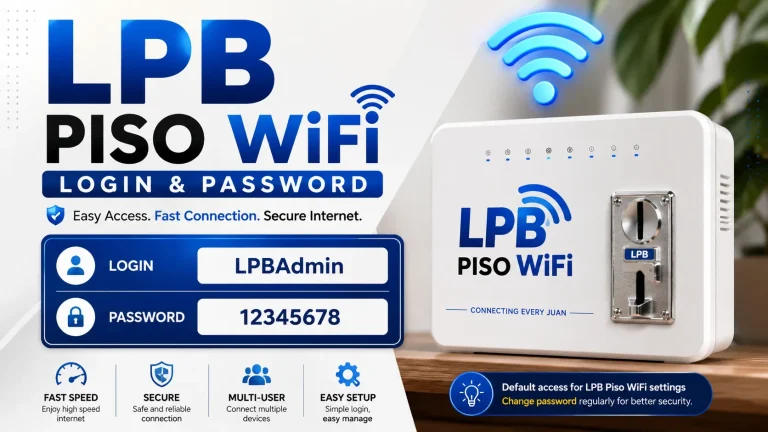 LPB Piso WiFi Login & Password