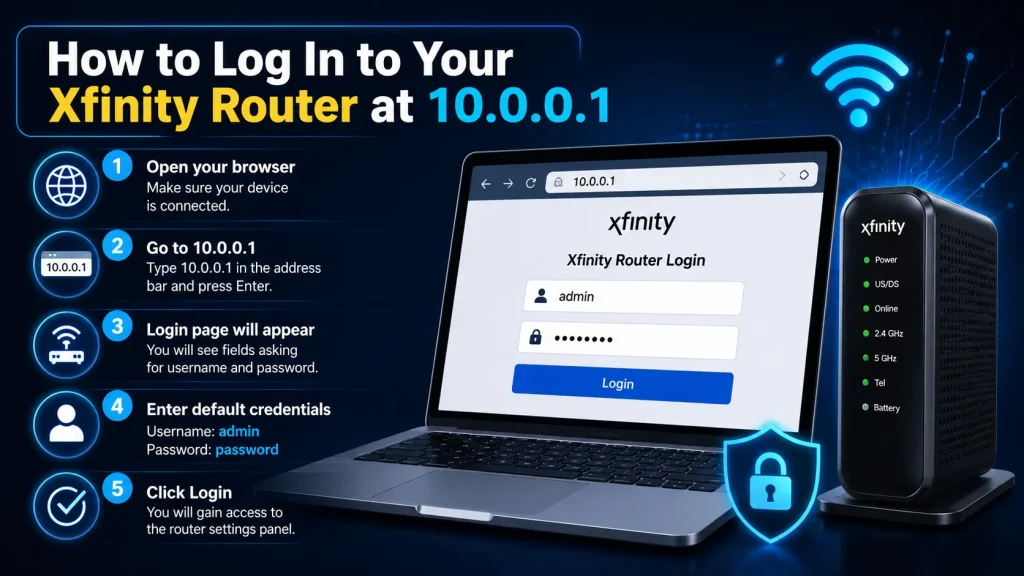 10.0.0.1 Xfinity Router Login