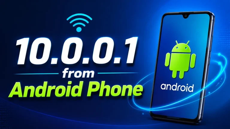 Login to 10.0.0.1 from Android Phone