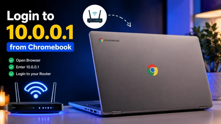 Login to 10.0.0.1 from Chromebook