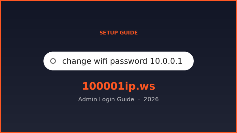 change wifi password 10.0.0.1 login guide