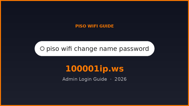 piso wifi change name password login guide