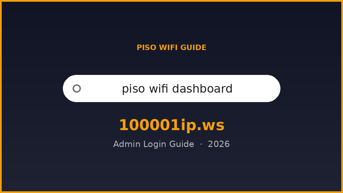 piso wifi dashboard login guide