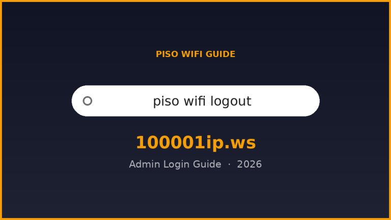 piso wifi logout login guide