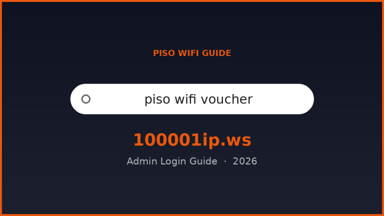 piso wifi voucher login guide